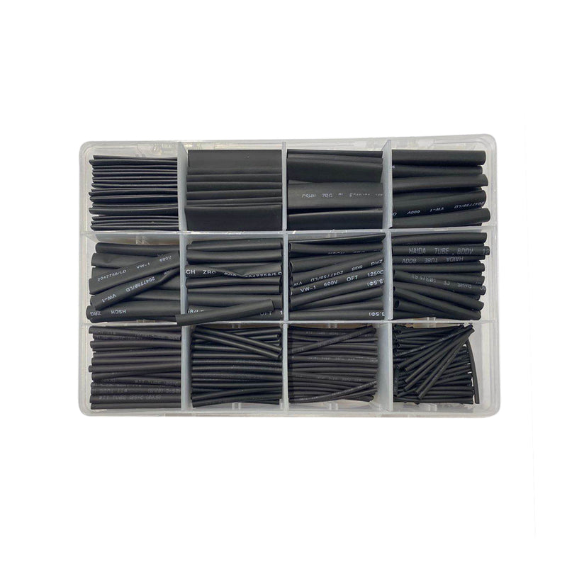 560PCS Heat Shrink Tubing 2:1,12 Sizes Electrical Wire Cable Wrap Assortment Electric Insulation Heat Shrink Tube Kit with Box
