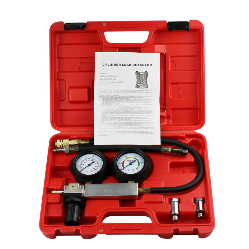 Cylinder Leak Detector Engine Compression Diagnosis Tester Test Kit