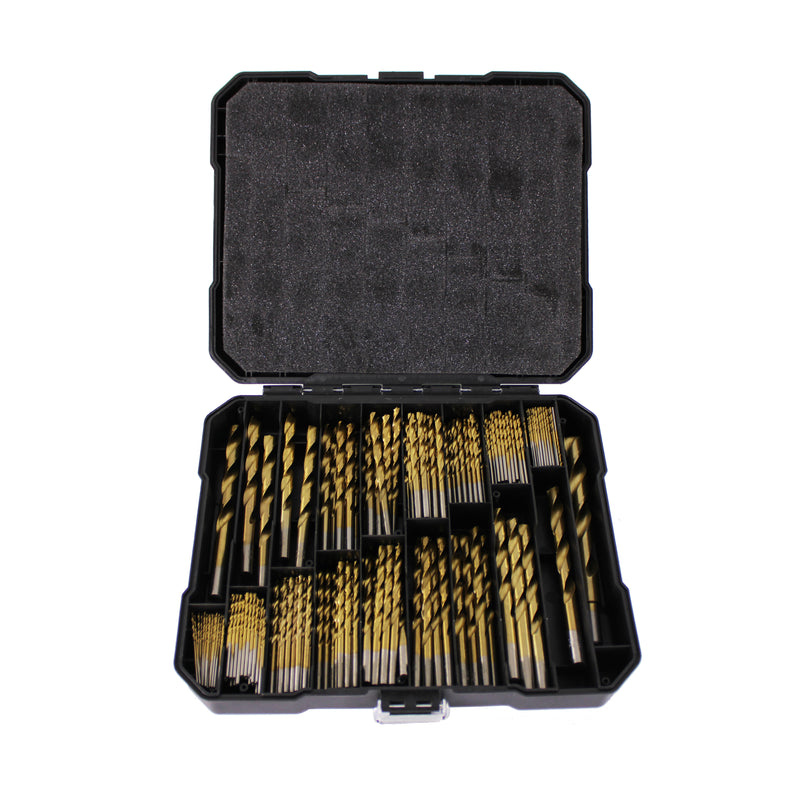 230PC Titanium Drill Bit Set for Metal/ Wood-Coated HSS 3/64" up to 1/2"