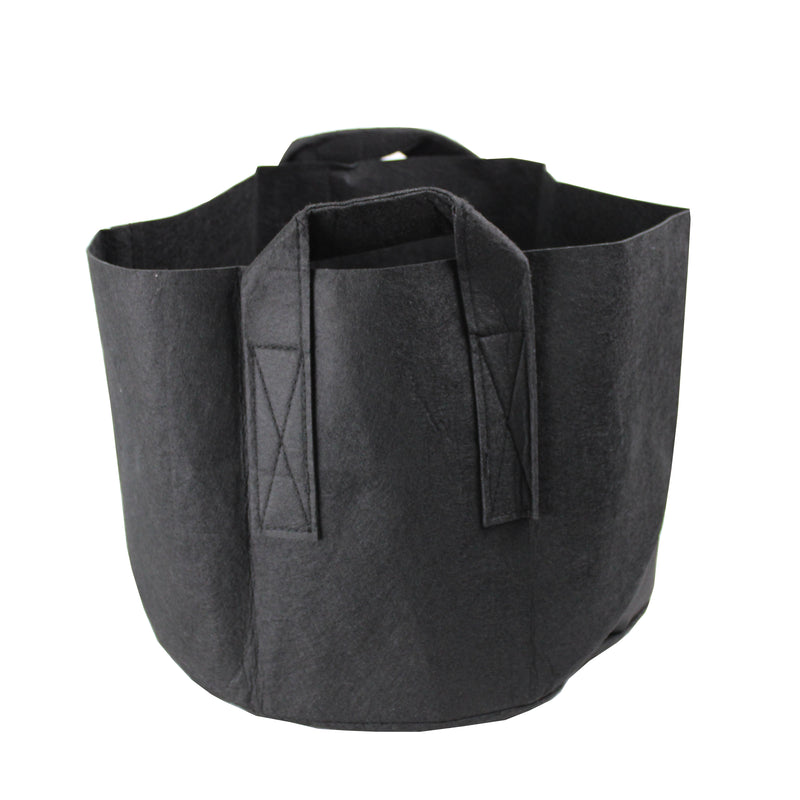 HYDROPONIC DEPOT Aeration Fabric Pot/Plant Grow Bag w/Handles (Black)