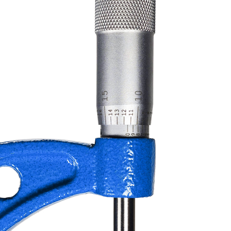 0-4" x 0.0001" 4pcs Premium Outside Micrometer Set Solid Metal Frame Carbide Tip