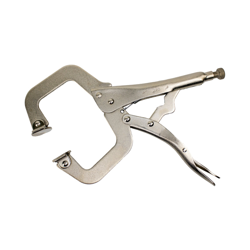 11R * 11-Inch Swivel Pad Locking C-Clamp