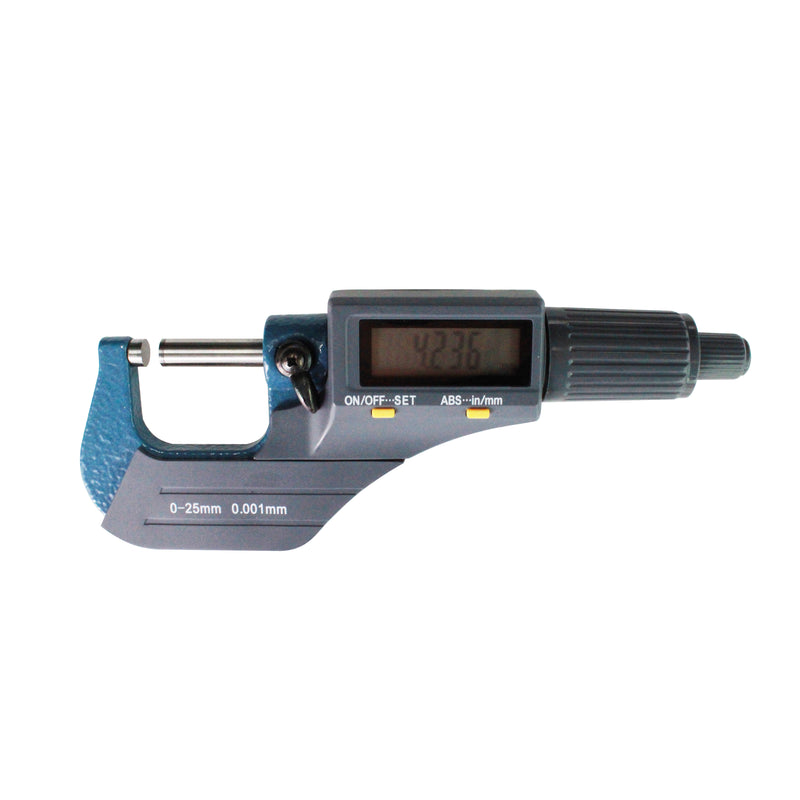 0-1" - 0-25mm 2 Function Electronic Digital Outside Micrometer CarbideTip