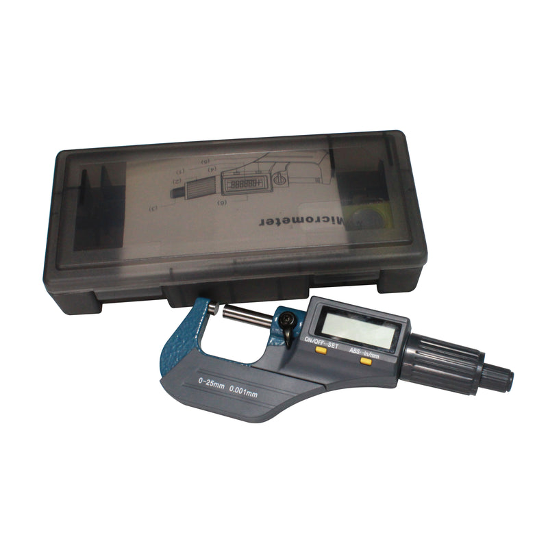 0-1" - 0-25mm 2 Function Electronic Digital Outside Micrometer CarbideTip