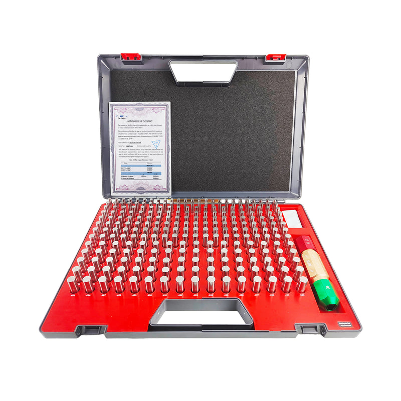 Class ZZ Pin Gage Set Minus M2- 0.251"-0.500" 250 Pieces