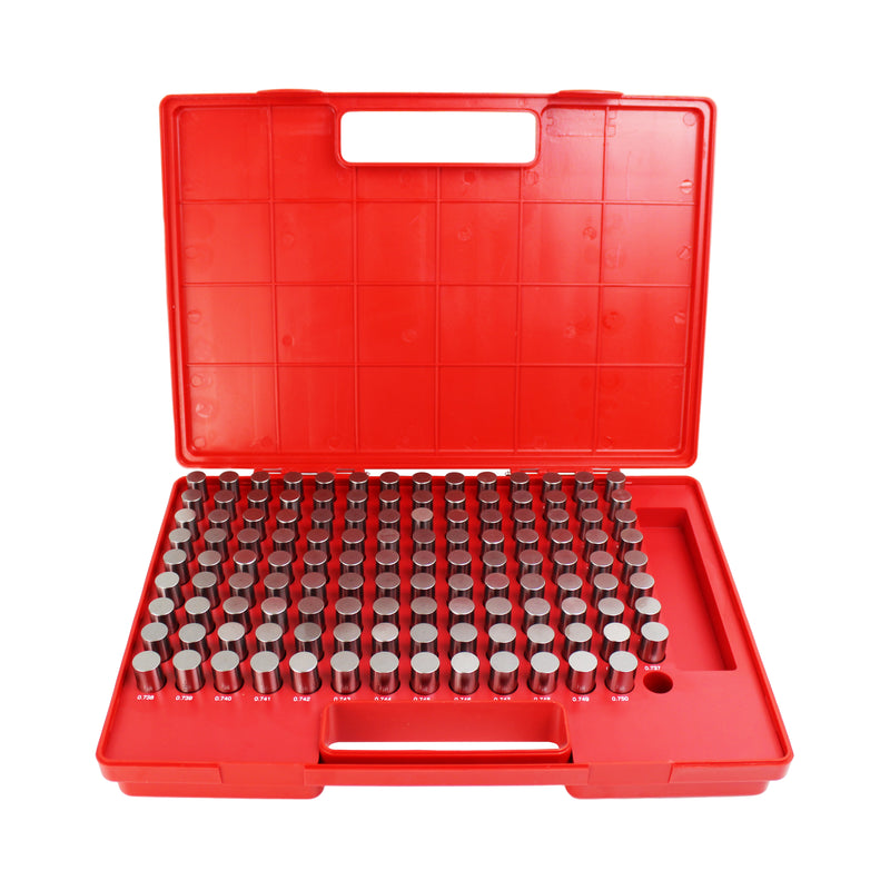Steel Pin Gage Set Minus- 125pcs M4 .626-.750"