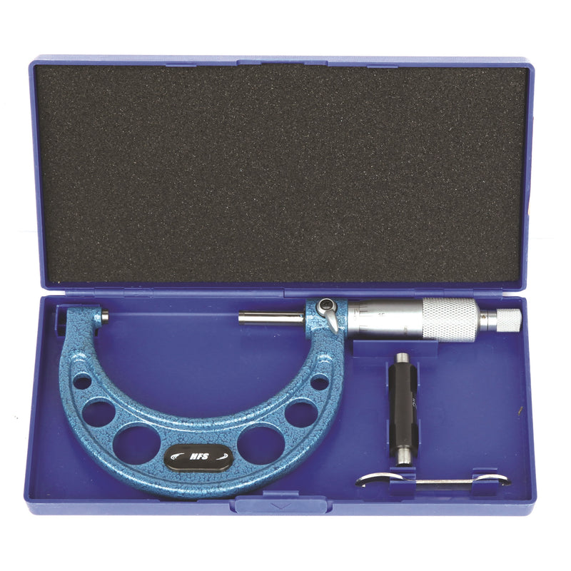 2-3" x 0.0001" Solid Metal Frame Outside Micrometer(Plastic Case)