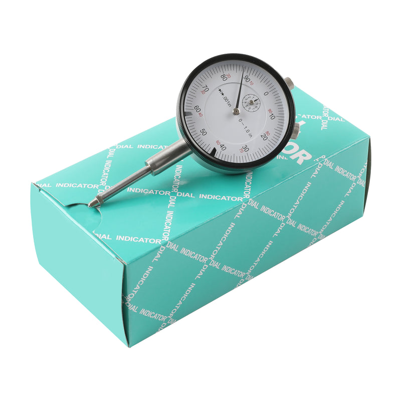 0-1" x 0.001" Dial Indicator Lathe Tool High Precision 1/4" Hole