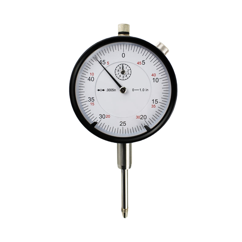 0-1" x 0.0005" Dial Indicator Lathe Tool High Precision 1/4" Hole