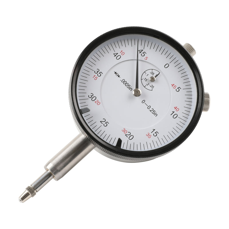 0-1/4" x 0.0005" Dial Indicator Lathe Tool High Precision 1/4" Hole