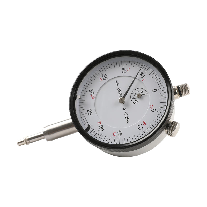 0-1/4" x 0.0005" Dial Indicator Lathe Tool High Precision 1/4" Hole