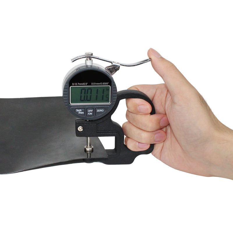 Digital Thickness Gauge 0.5 inch/12.7mm, 0.0005"/ 0.01mm with LED Display