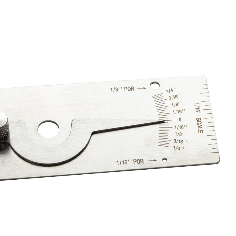 V-WAC Single Weld Gage Welding Inspection Thread Gauge Inch Stainless Steel Checks Undercut Crown Height Porosity Pits
