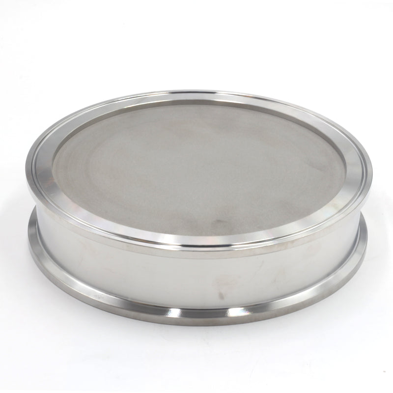 Tri Clamp Filter Plate, End plate with 0.5um, 1um or 5 um Filter 304 Stainless Steel