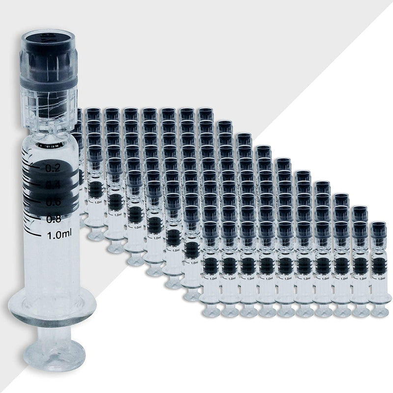 Borosilicate Glass Syringe with Luer Lock, 1 ml, 100 pieces
