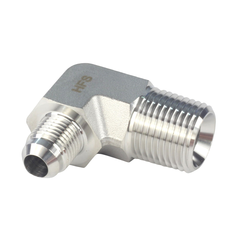 JIC Male to NPT Male Pipe 90 ° Elbow Stainless Steel 304