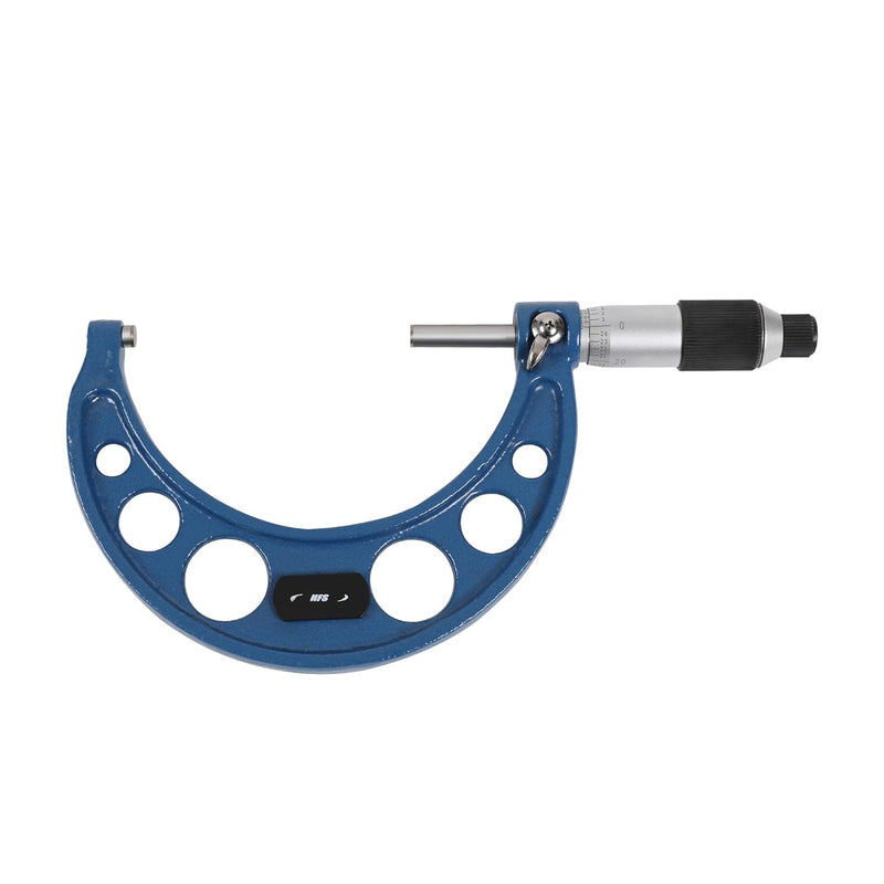 3-4" Range .0001" Graduation Solid Metal Frame Outside Micrometer Plastic Case