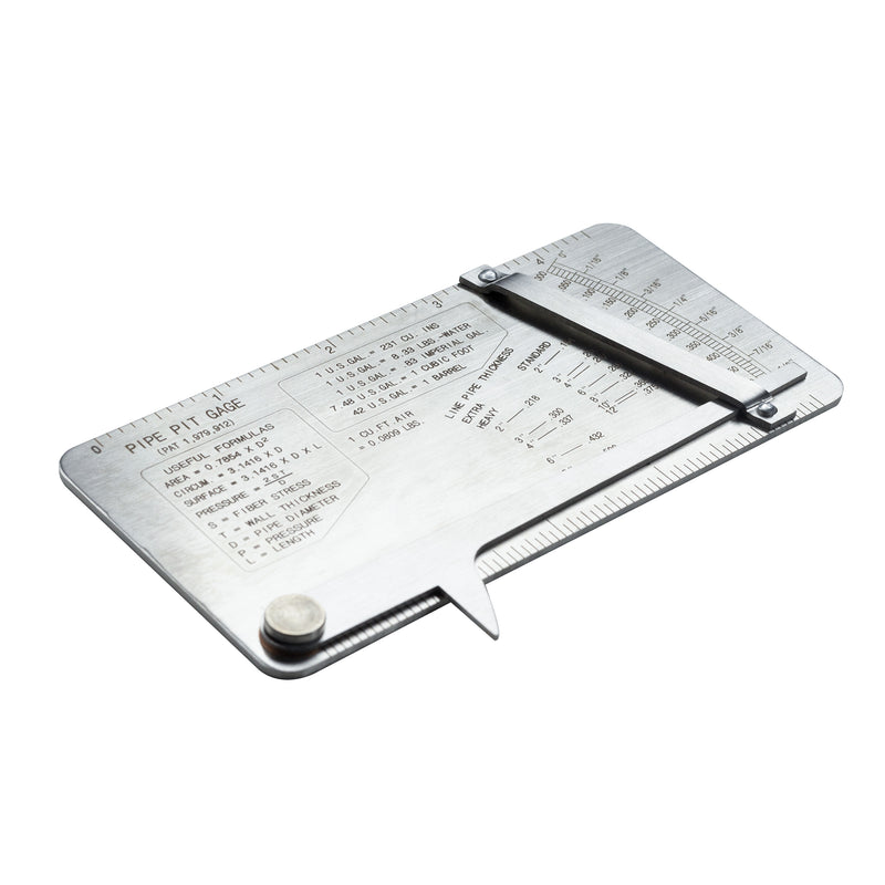 Pipe Pit Welding Gauge Inspection 0 to 1/2" in 1/64" & .020 Increments