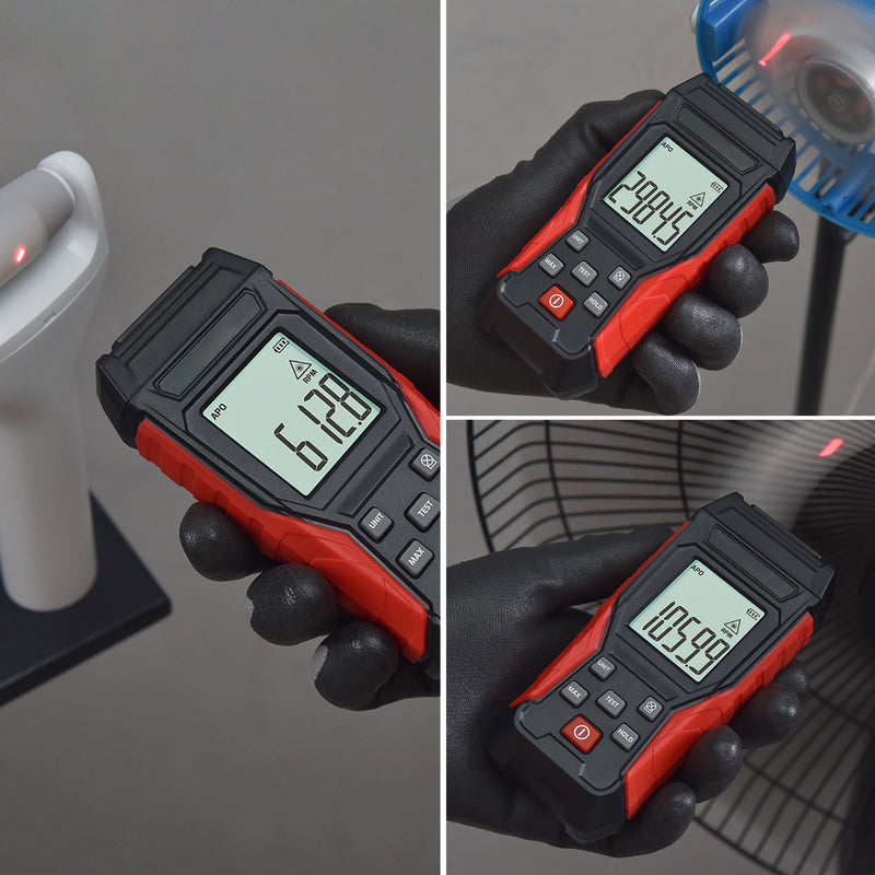 Digital Tachometer Non-Contact RPM Tach Laser Photo Sensor 3~100000RPM Accuracy RPM Gauge Marker