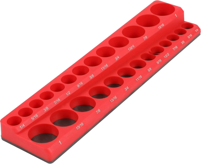 HFS(R) Magnetic Socket Organizer Set Magnetic Socket Organizer Tray SAE Standard Socket Holder Magnetic Tool Organizer