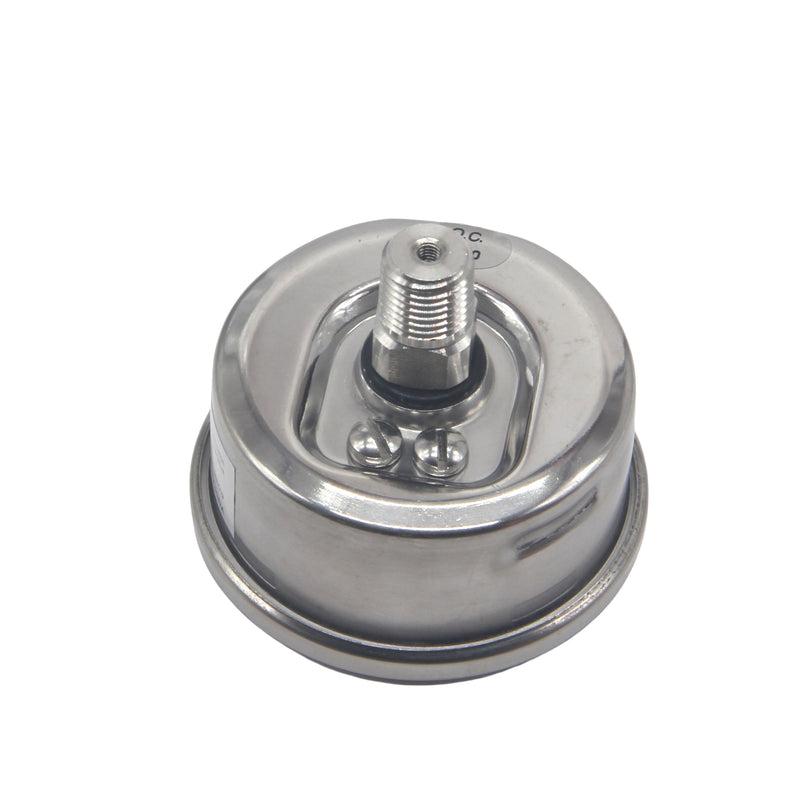 HFS -30 HG-160 PSI, 2.5" Diameter Vacuum Air Pressure Gauge (316 Stainless Steel) Back mount Oil filled
