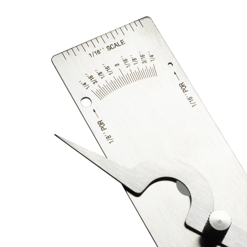 V-WAC Single Weld Gage Welding Inspection Thread Gauge Inch Stainless Steel Checks Undercut Crown Height Porosity Pits