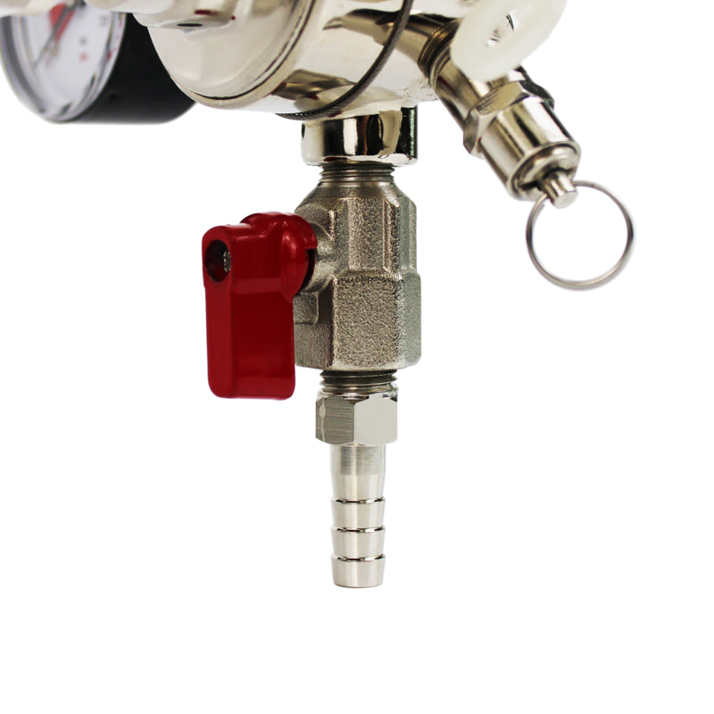 Commercial Co2 Regulator-Beer Brewing Kegerator Dual Gauge Shutoff Valve