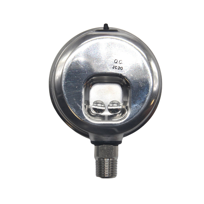 HFS -30 HG-160 PSI, 2.5" Diameter Vacuum Air Pressure Gauge (316 Stainless Steel) Bottom Mount