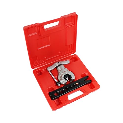 HFS Eccentric Flaring Tool Kit 45° Eccentric Tube Flaring Tool HVAC Refrigeration 7 Dies 3/16-3/4 inch Copper Brass Aluminum