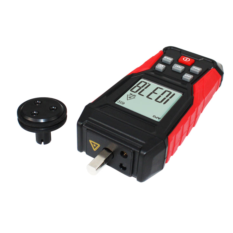 Tachometer Contact & Non-Contact Digital Tachometer, Non-Contact 3~100000RPM & Contact 3~19999RPM, High Accuracy RPM Tachometer