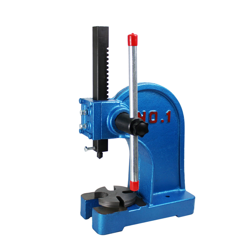 HFS(R) Manual Desktop Heavy Duty Arbor Press 1 Ton Cast Iron, Riveting Punching Holes