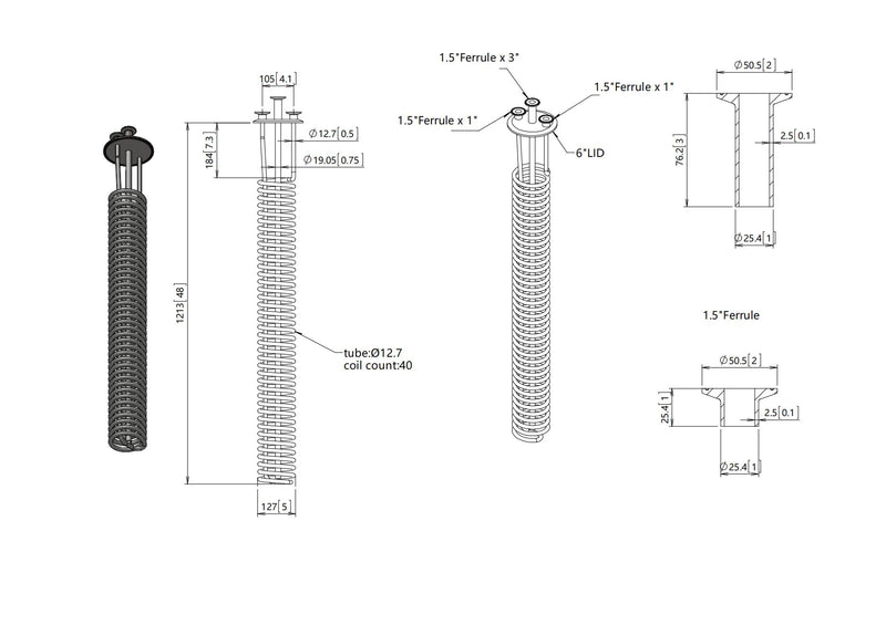160 L, (175 lbs. Refrigerant), ASME Certified Jacketed Storage Vessel With Condenser