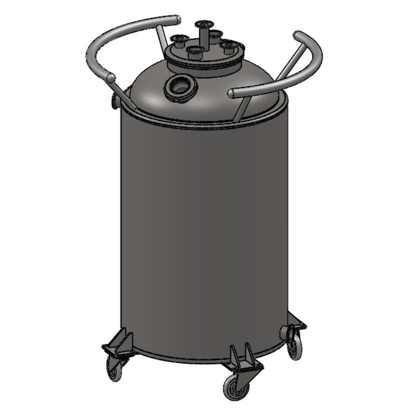 160 L, (175 lbs. Refrigerant), Jacketed Storage Vessel With Condenser