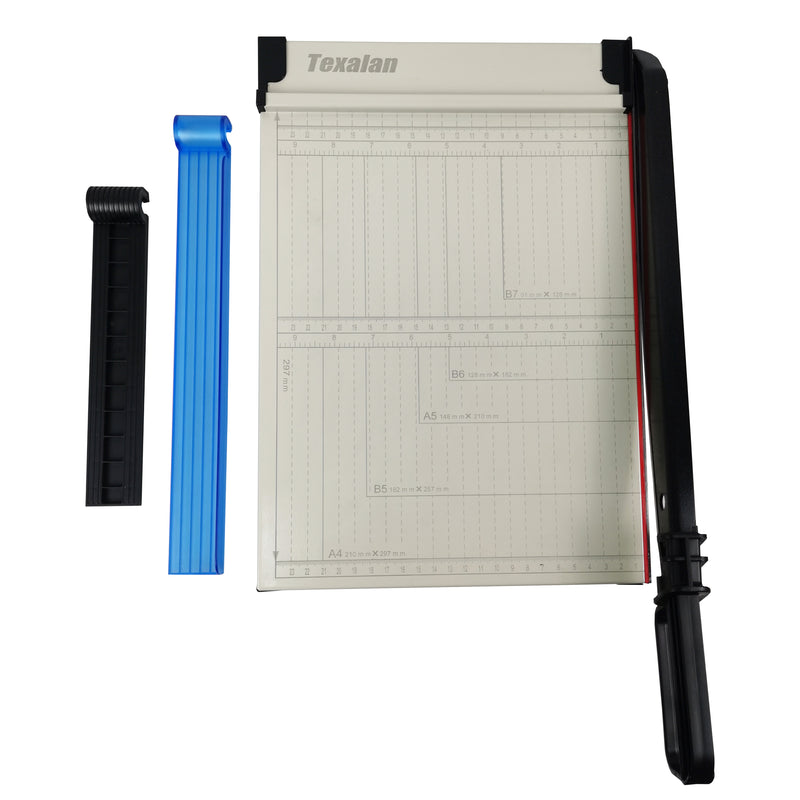 TEXALAN Paper Cutter Letter Size Paper Trimmer 12" Cut Length 12 Sheet Capacity