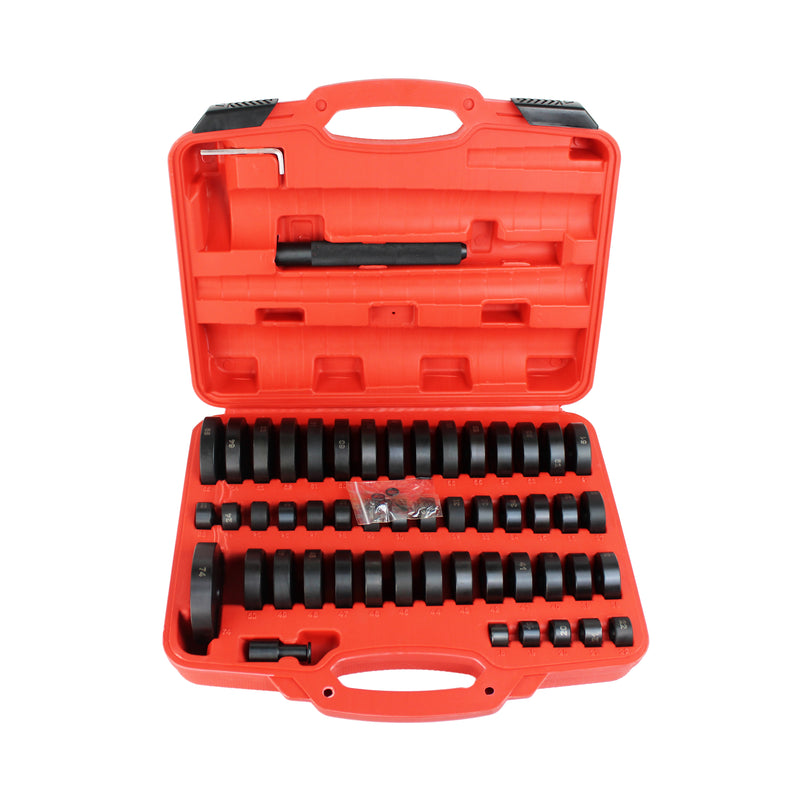 52-in-1 Custom Bushing Driver Tool Set and Transmission Wheel Axle Bearing Race Seal Installer Remover, Bush Removal Puller Bearing Press Tool Kit