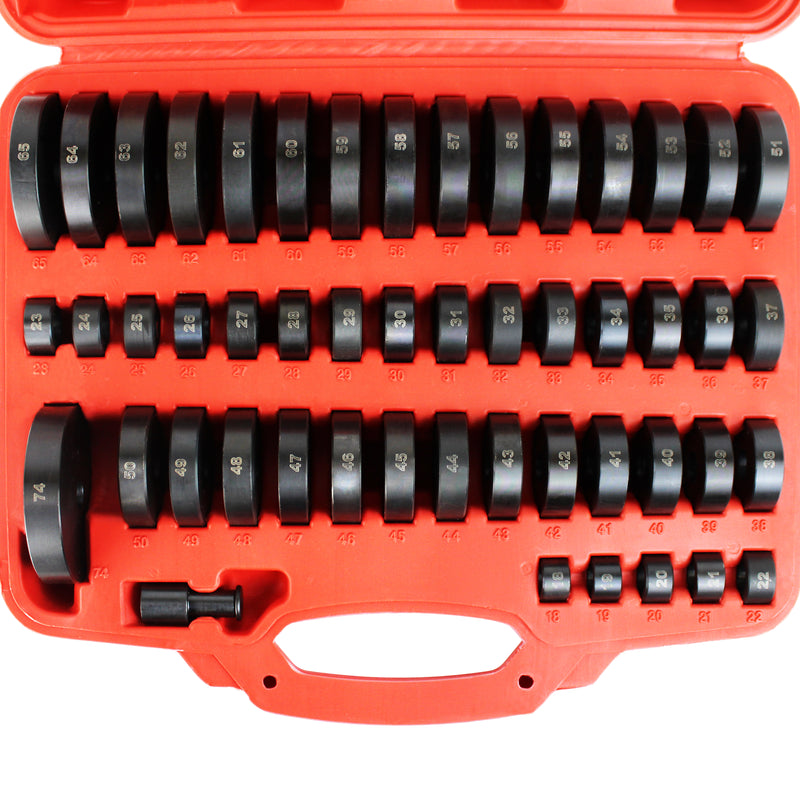 52-in-1 Custom Bushing Driver Tool Set and Transmission Wheel Axle Bearing Race Seal Installer Remover, Bush Removal Puller Bearing Press Tool Kit