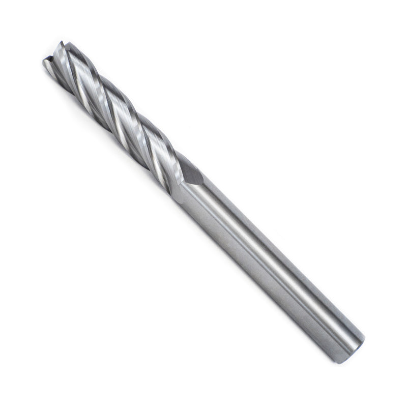 4 Flute Solid Carbide End Mill 3/8" Shank, 1-3/4" Cutting Length