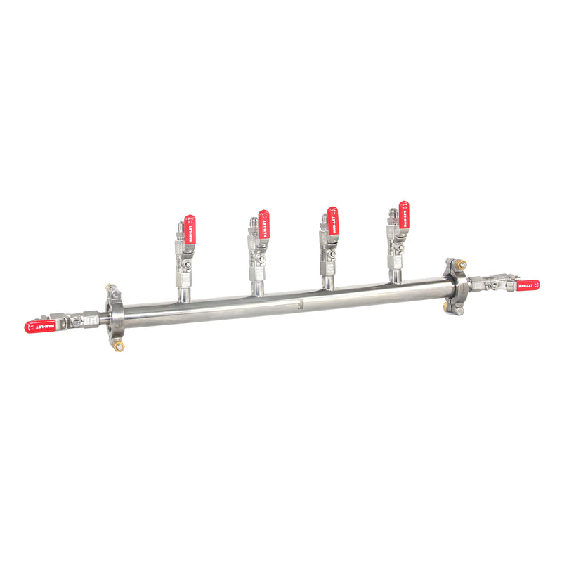 Complete Manifold 1.5x 24 IN, 6 Valve Sets