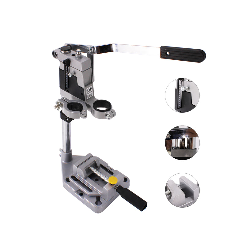 Drill Press Rotary Tool Workstation Stand with Wrench