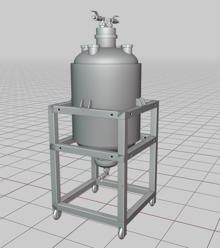 HFS 185 L, (200 lbs. Refrigerant), ASME Certified Jacketed Reactor