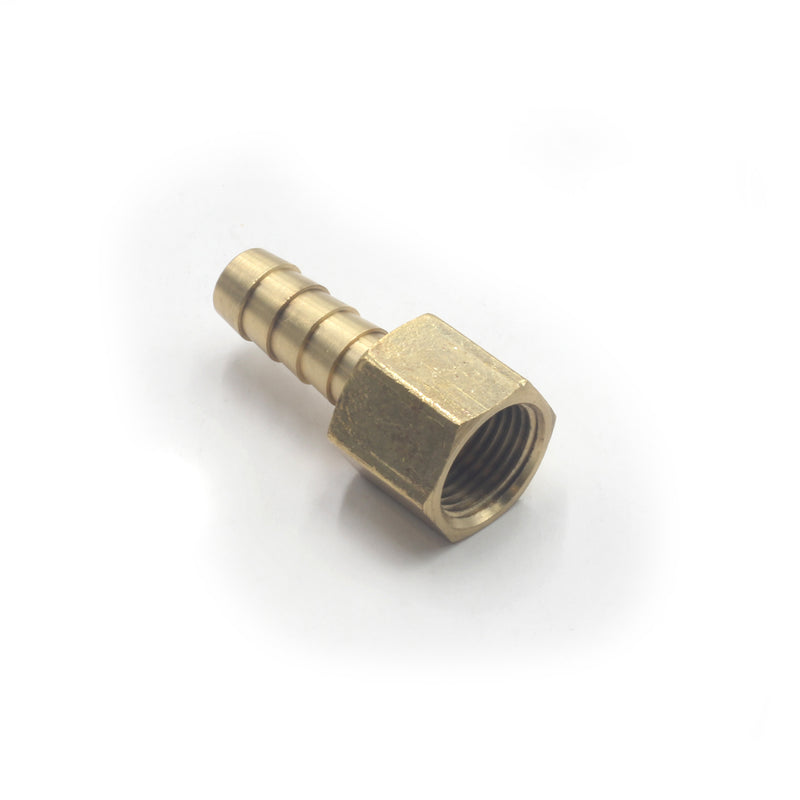 Barb to Female Flare Straight Adapter, Barb x FSAE 3/8 x 3/8 in