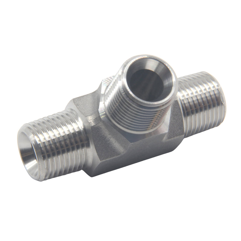 Male NPT 3 Way Tee Fittings Stainless Steel 304