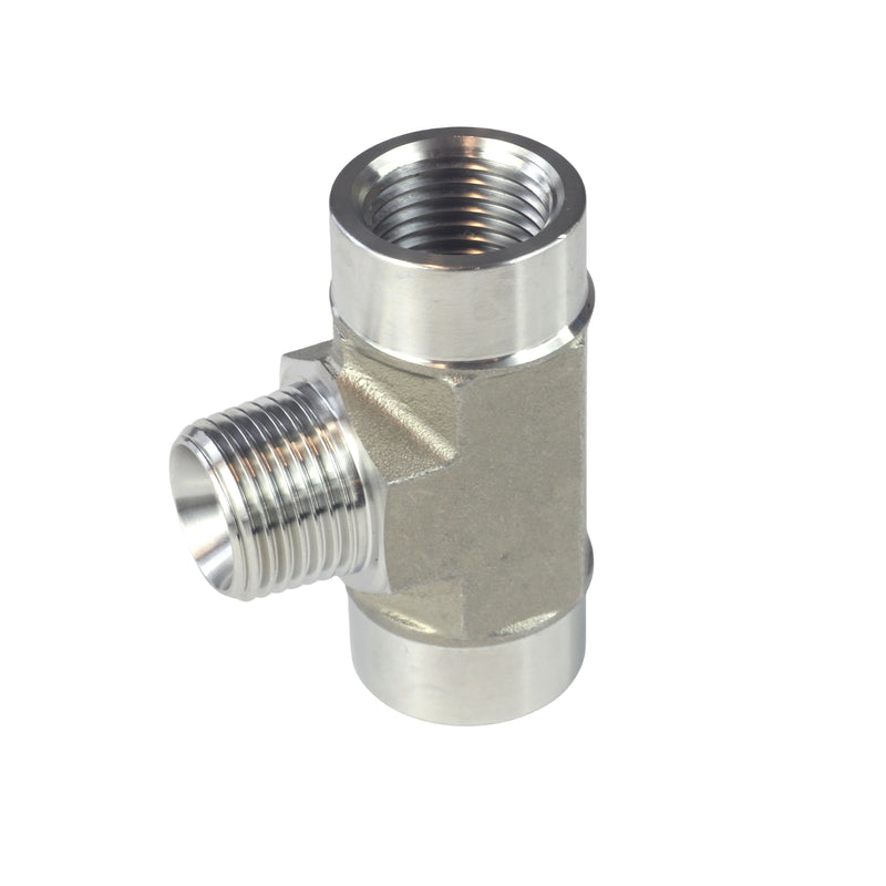 FORGED Pipe Fitting Street Tee FNPT x MNPT x FNPT Stainless Steel 304
