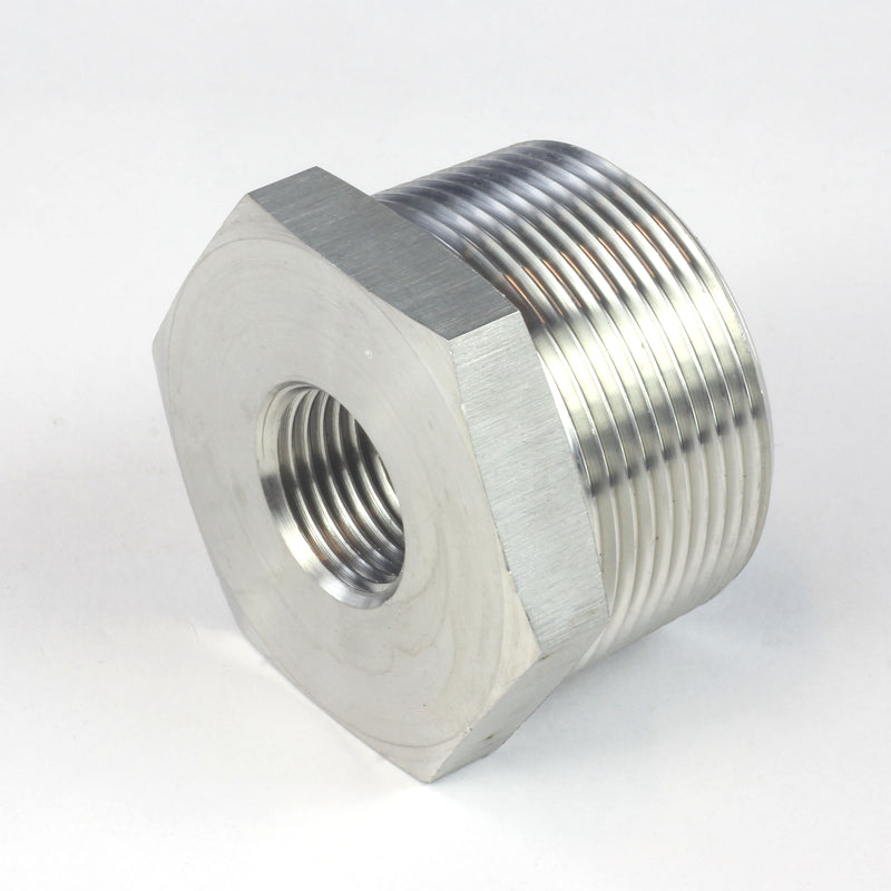 Male NPT to Female NPT Hex Reducing Bushing Stainless Steel 304