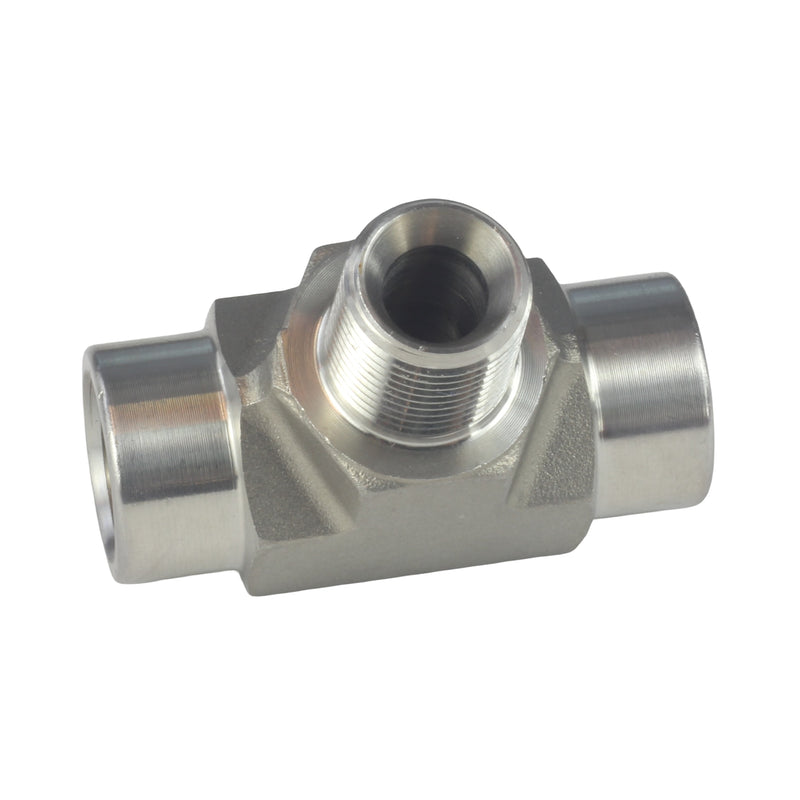 FORGED Pipe Fitting Street Tee FNPT x MNPT x FNPT Stainless Steel 304