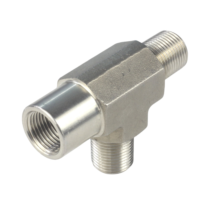 FORGED Pipe Fitting Street Tee MNPT x MNPT x FNPT Stainless Steel 304