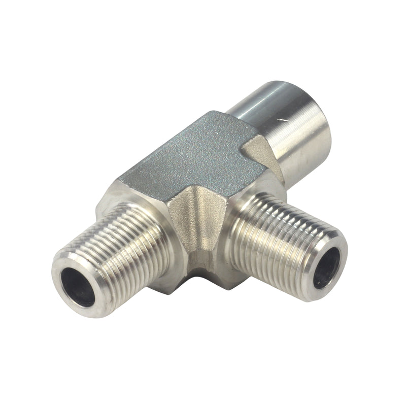 FORGED Pipe Fitting Street Tee MNPT x MNPT x FNPT Stainless Steel 304