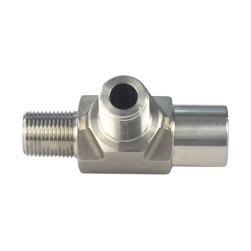 FORGED Pipe Fitting Street Tee MNPT x MNPT x FNPT Stainless Steel 304