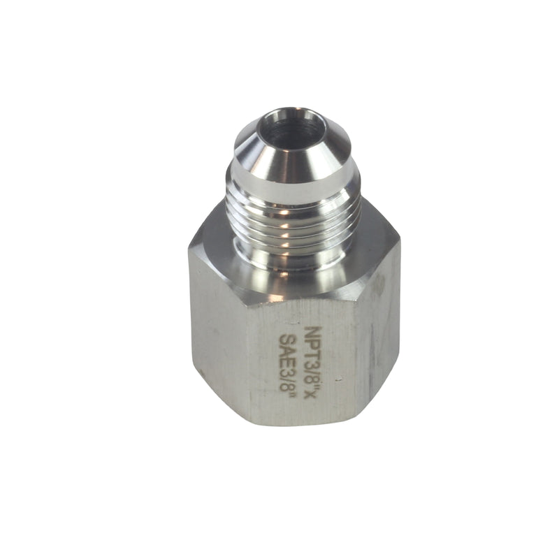 Female NPT to Male SAE Reducer Adapter - Multiple Sizes Stainless Steel 304