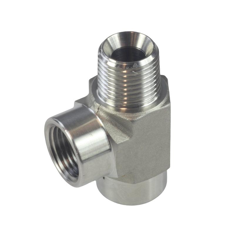 FORGED Pipe Fitting Street Tee FNPT x FNPT x MNPT Stainless Steel 304